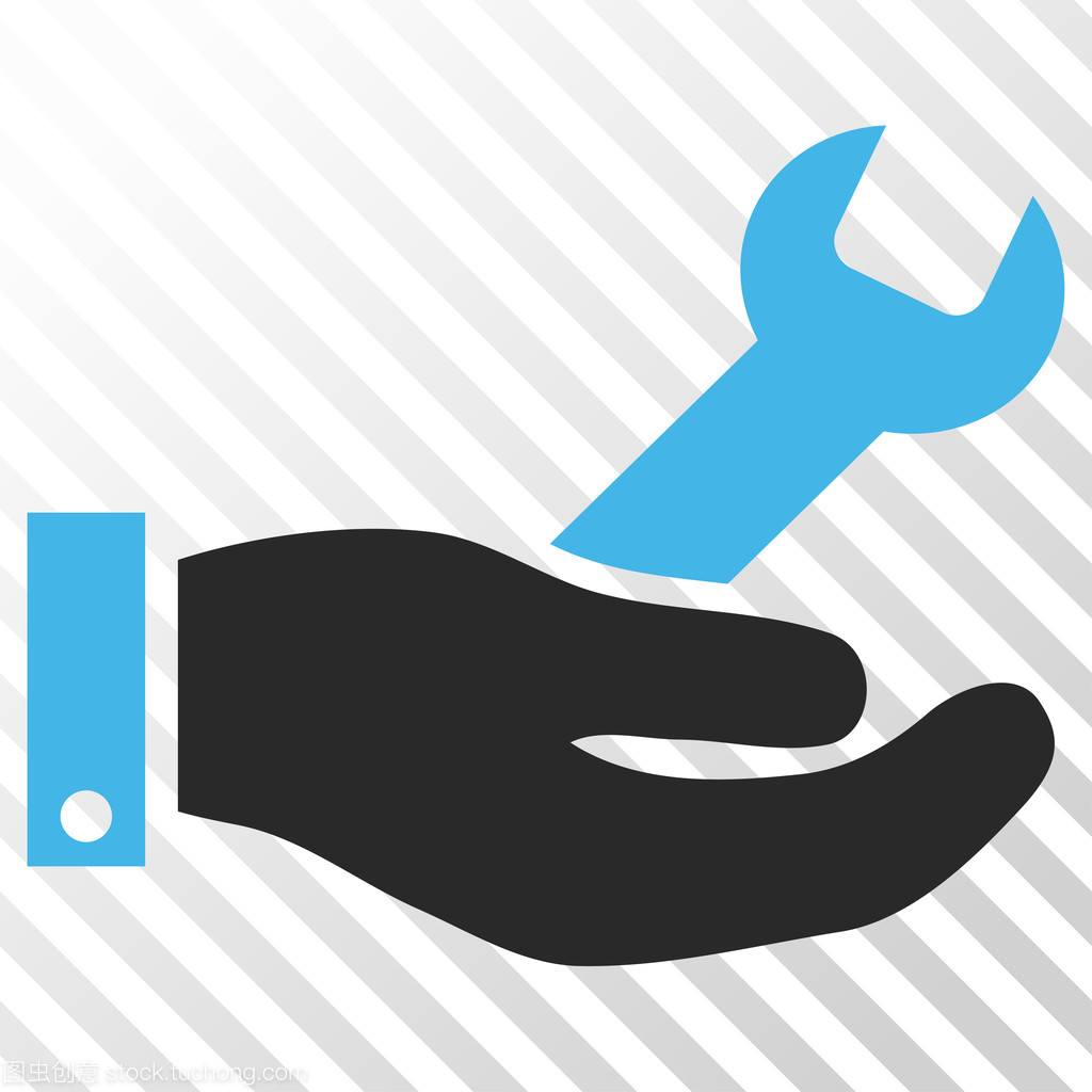 维修服务矢量图标 提升维护服务品牌形象